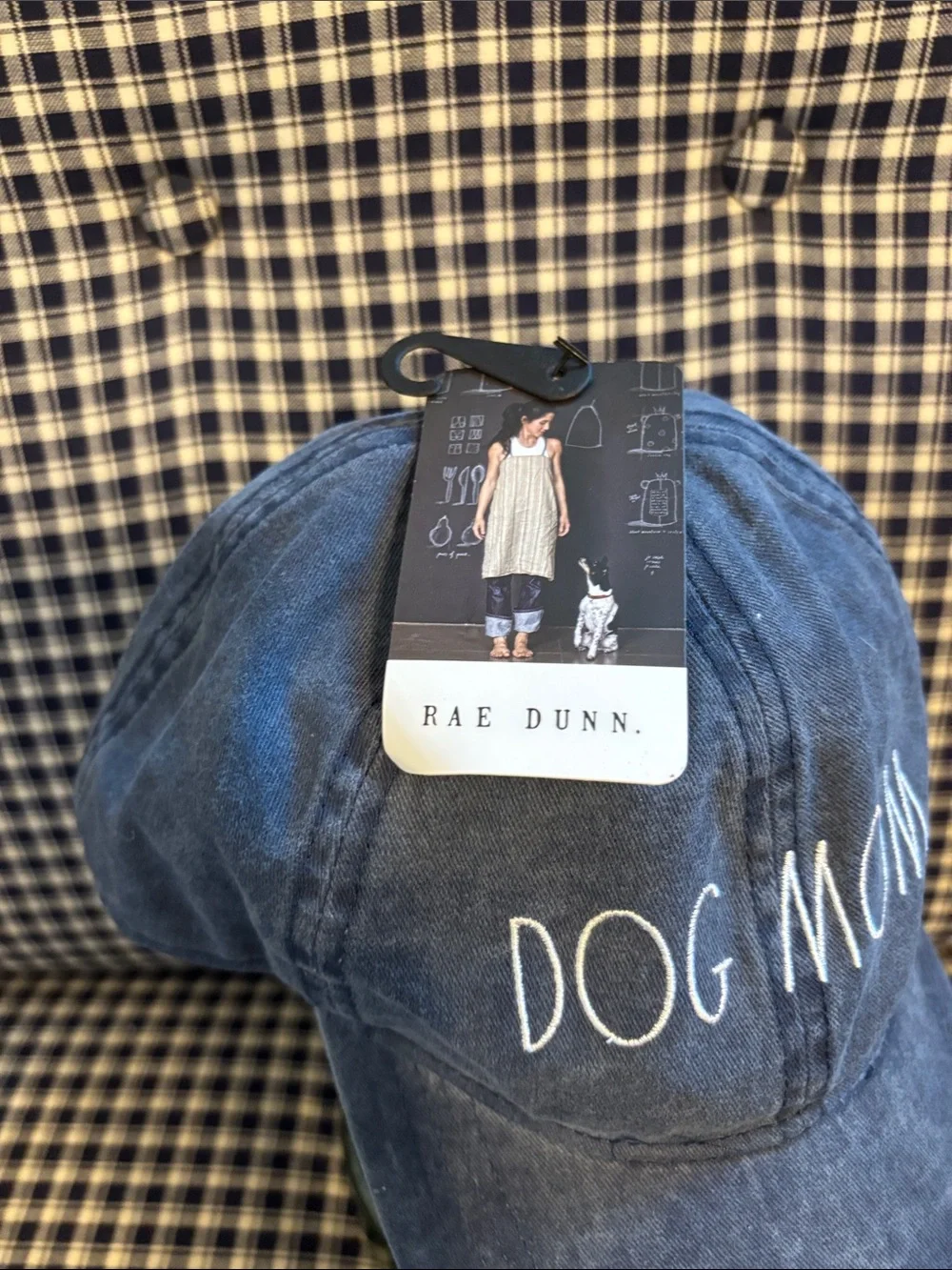 Rae Dunn Dog Mom Cap in Denim Blue